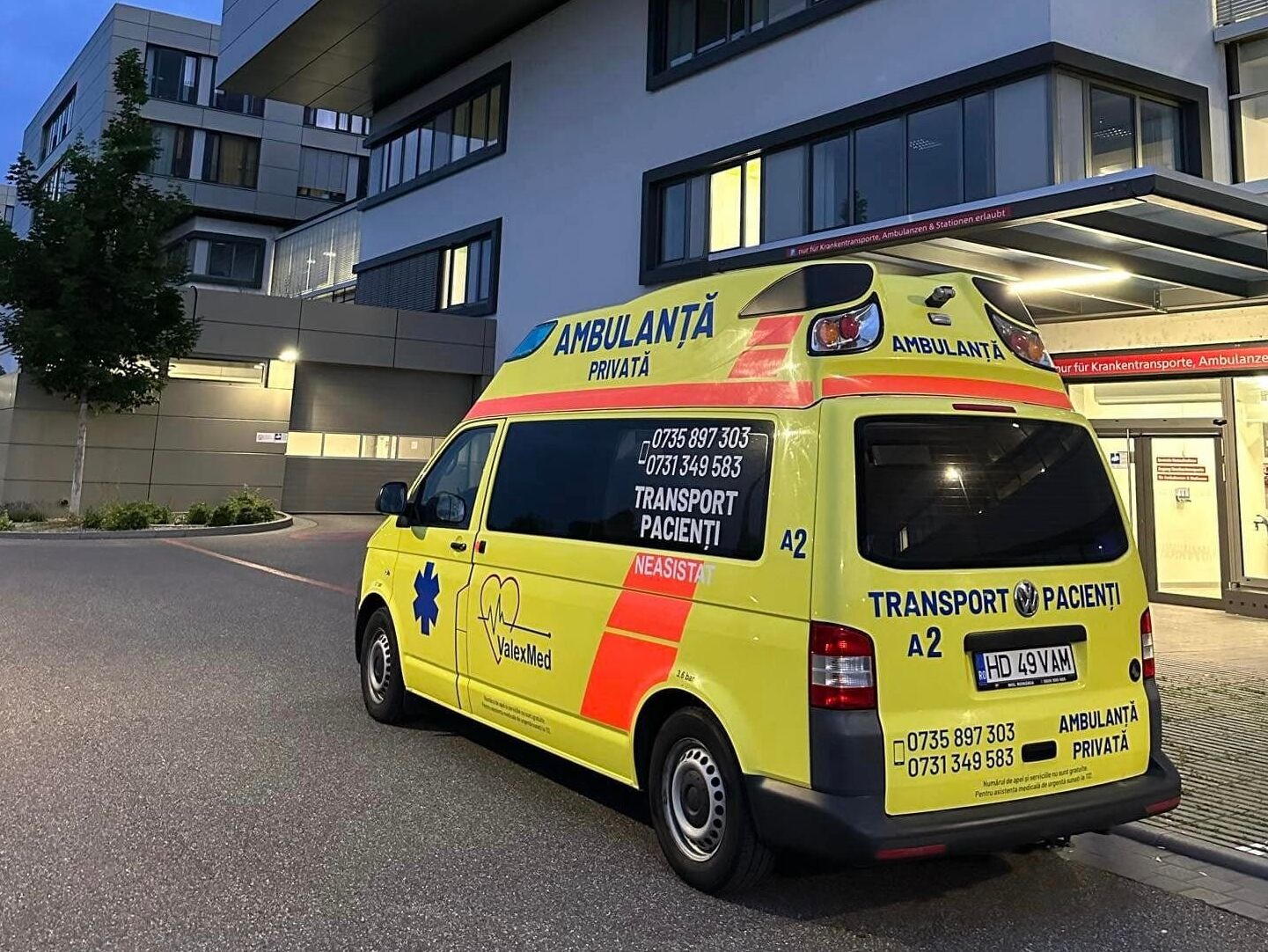 Ambulanță în acțiune